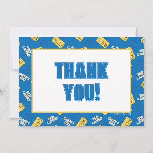 Ted Lasso | Geloof Sign and Ball Toss Pattern Notitiekaartje (Voorkant)