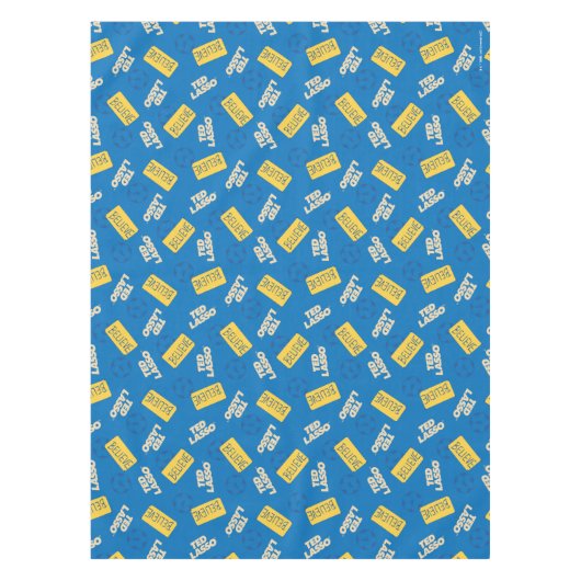 Ted Lasso | Geloof Sign and Ball Toss Pattern Tafelkleed (Voorkant)