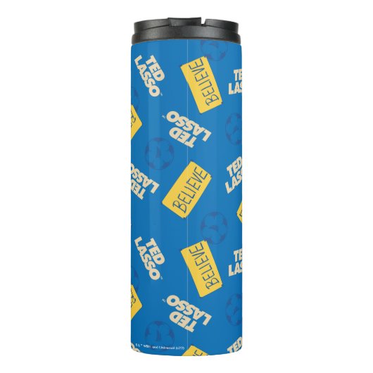 Ted Lasso | Geloof Sign and Ball Toss Pattern Thermosbeker (Achterkant)