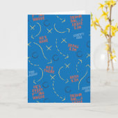 Ted Lasso | He's Here He's There Playbook Pattern Kaart (Gele Bloem)