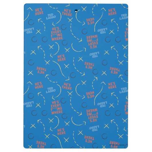 Ted Lasso | Hij is hier, hij is er een speelboekpa Klembord (Achterkant)