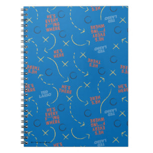 Ted Lasso Hij is hier, hij is er een speelboekpa Notitieboek