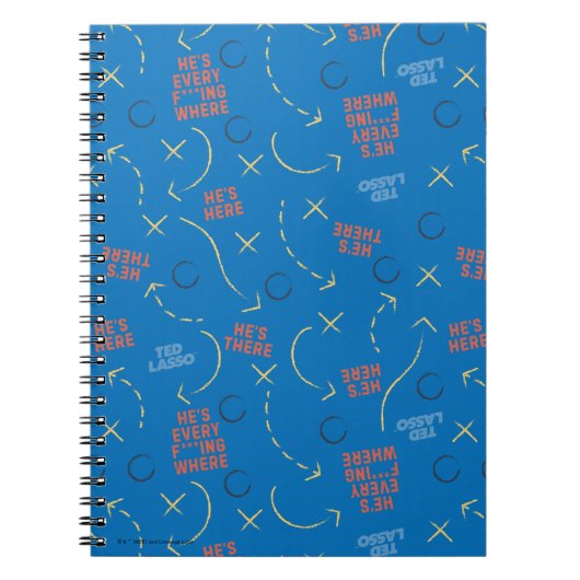 Ted Lasso | Hij is hier, hij is er een speelboekpa Notitieboek (Voorkant)