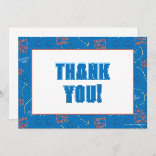 Ted Lasso | Hij is hier, hij is er een speelboekpa Notitiekaartje (Voorkant / Achterkant)