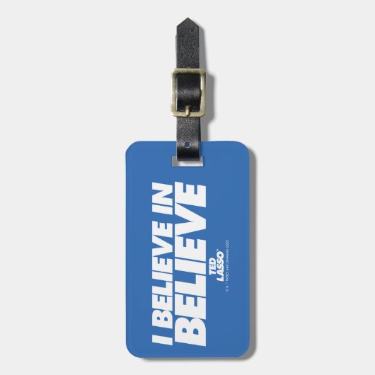 Ted Lasso | I Believe in Believe Bagagelabel (Voorkant verticaal)
