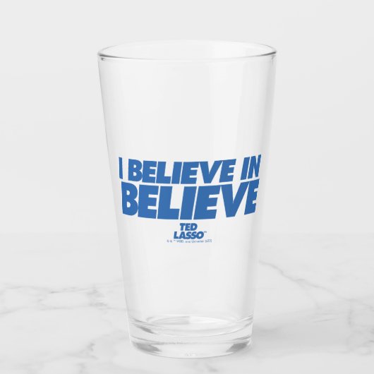 Ted Lasso | I Believe in Believe Glas (Voorkant)