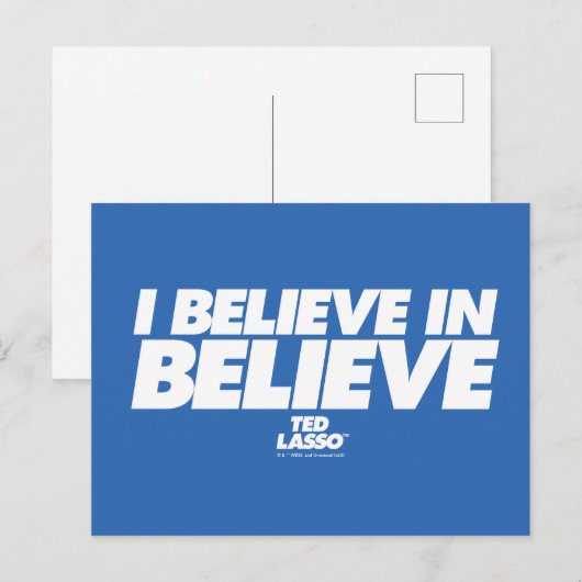 Ted Lasso | Ik geloof in geloof Briefkaart (Voorkant / Achterkant)