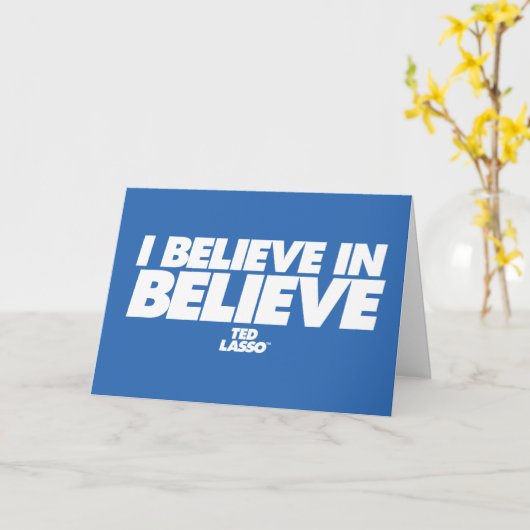 Ted Lasso | Ik geloof in geloof Kaart (Gele Bloem)