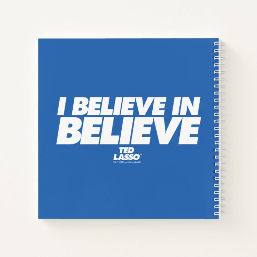 Ted Lasso | Ik geloof in geloof Notitieboek (Achterkant)