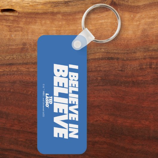 Ted Lasso | Ik geloof in geloof Sleutelhanger (Achterkant)