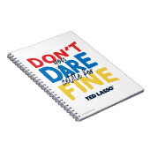 Ted Lasso | Je bent niet bang voor een boete Notitieboek (Rechterzijde)