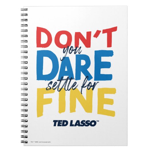 Ted Lasso | Je bent niet bang voor een boete Notitieboek (Voorkant)