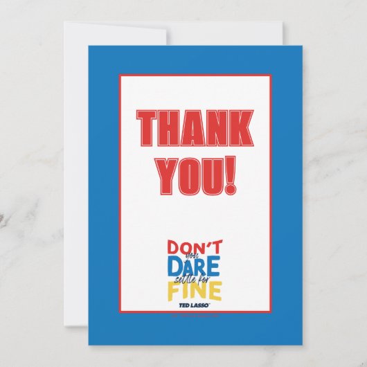 Ted Lasso | Je bent niet bang voor een boete Notitiekaartje (Voorkant)