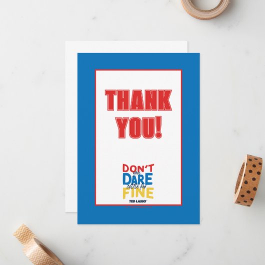 Ted Lasso | Je bent niet bang voor een boete Notitiekaartje (Voorkant / Achterkant in situ)