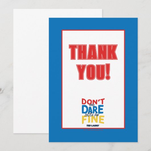 Ted Lasso | Je bent niet bang voor een boete Notitiekaartje (Voorkant / Achterkant)