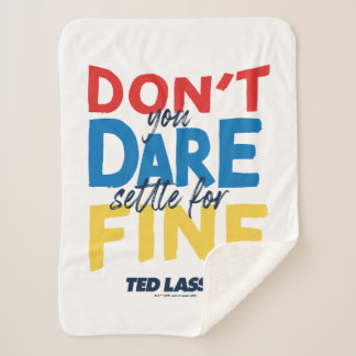 Ted Lasso | Je bent niet bang voor een boete Sherpa Deken