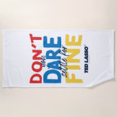 Ted Lasso | Je bent niet bang voor een boete Strandlaken (Voorkant)