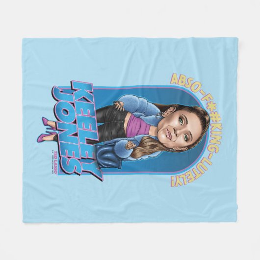Ted Lasso | Keeley Jones Bobblehead Fleece Deken (Voorkant (Horizontaal))