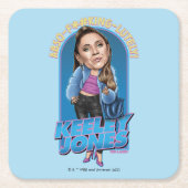 Ted Lasso | Keeley Jones Bobblehead Kartonnen Onderzetters (Voorkant)