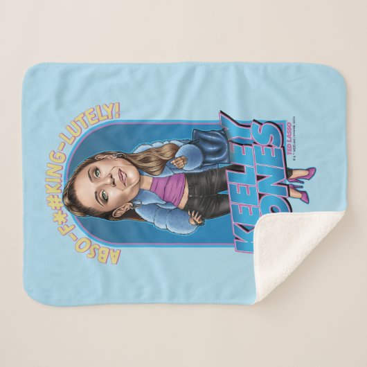 Ted Lasso | Keeley Jones Bobblehead Sherpa Deken (Voorkant (horizontaal))