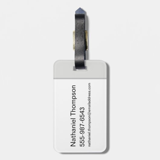 Ted Lasso | Lasso Bobblehead Bagagelabel (Achterkant verticaal)