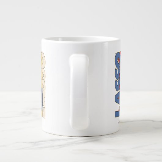 Ted Lasso | Lasso Bobblehead Grote Koffiekop (Achterkant)