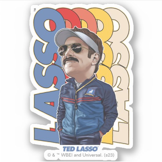 Ted Lasso | Lasso Bobblehead Sticker (Voorkant)
