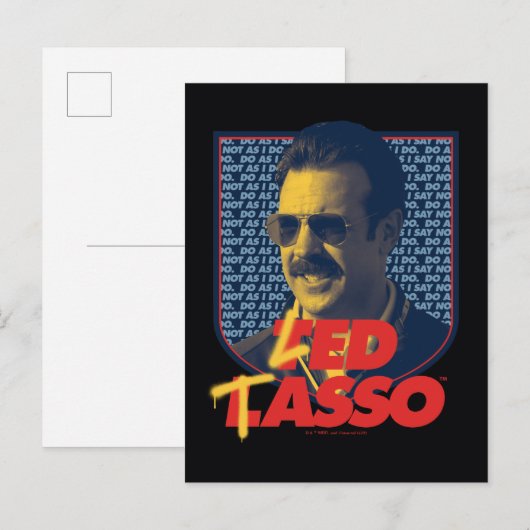 Ted Lasso | Led Tasso Badge Briefkaart (Voorkant / Achterkant)