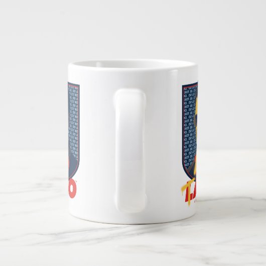 Ted Lasso | Led Tasso Badge Grote Koffiekop (Achterkant)