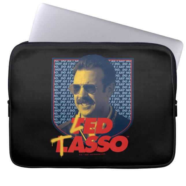 Ted Lasso | Led Tasso Badge Laptop Sleeve (Voorkant)