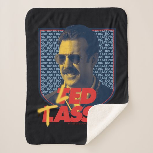 Ted Lasso | Led Tasso Badge Sherpa Deken (Voorkant)