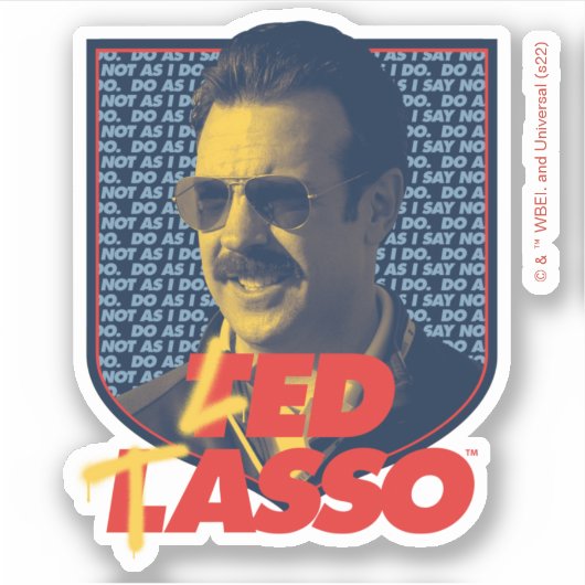 Ted Lasso | Led Tasso Badge Sticker (Voorkant)