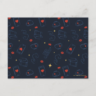 Ted Lasso   Patroon voor theedia en biscuit Briefkaart