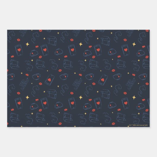 Ted Lasso | Patroon voor theedia en biscuit Inpakpapier Vel (Voorkant 2)