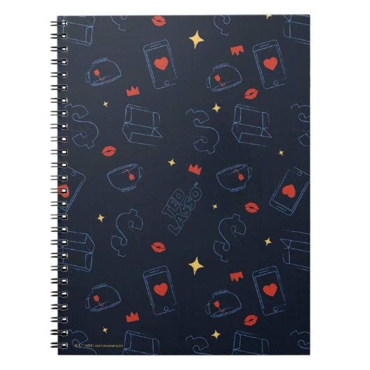 Ted Lasso | Patroon voor theedia en biscuit Notitieboek (Voorkant)