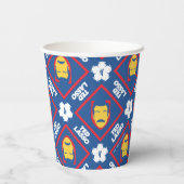 Ted Lasso Pattern Papieren Bekers (Achterkant)