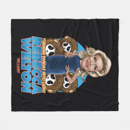 Ted Lasso | Rebecca Welton Bobblehead Fleece Deken (Voorkant (Horizontaal))