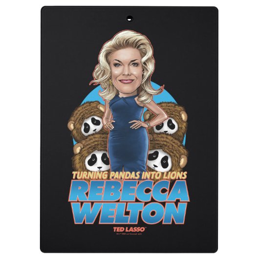 Ted Lasso | Rebecca Welton Bobblehead Klembord (Achterkant)