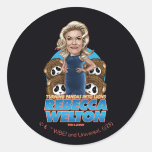 Ted Lasso   Rebecca Welton Bobblehead Ronde Sticker