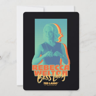 Ted Lasso | Rebecca Welton Boss Lady Graphic Notitiekaartje