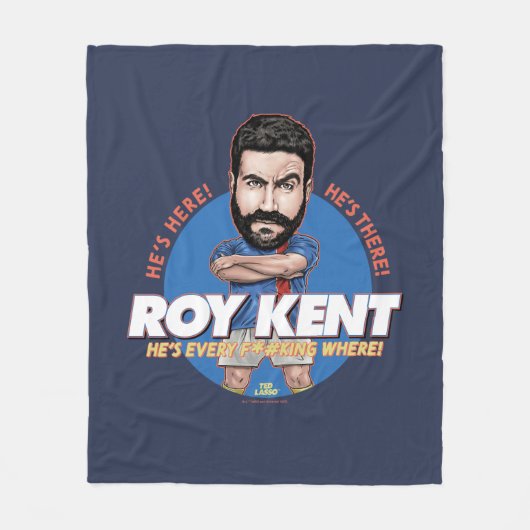 Ted Lasso | Roy Kent Bobblehead Fleece Deken (Voorkant)