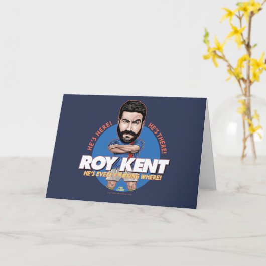 Ted Lasso | Roy Kent Bobblehead Kaart (Gele Bloem)