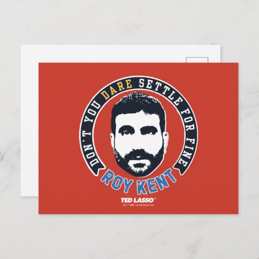 Ted Lasso | Roy Kent Don Dare Settle Briefkaart (Voorkant / Achterkant)