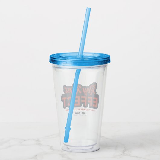 Ted Lasso | Roy Kent Effect Typografie Grafisch Acryl Drinkbeker (Achterkant)