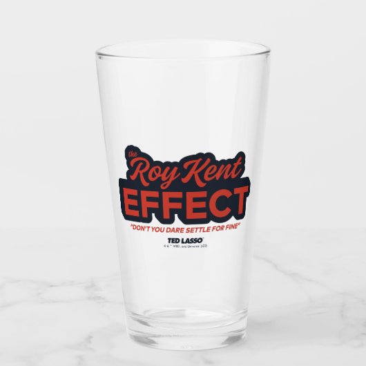 Ted Lasso | Roy Kent Effect Typografie Grafisch Glas (Voorkant)