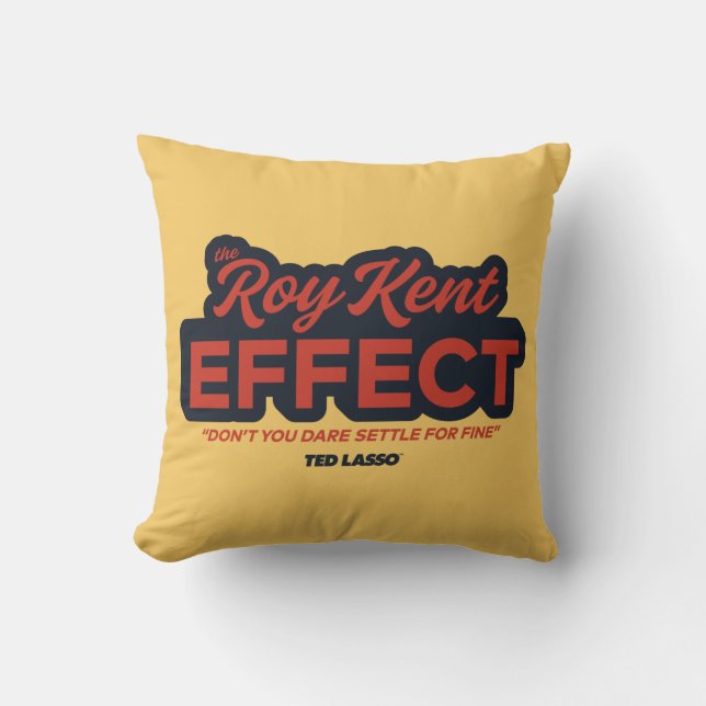 Ted Lasso | Roy Kent Effect Typografie Grafisch Kussen (Voorkant)