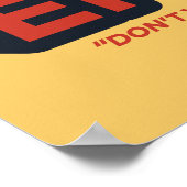 Ted Lasso | Roy Kent Effect Typografie Grafisch Poster (Hoek)