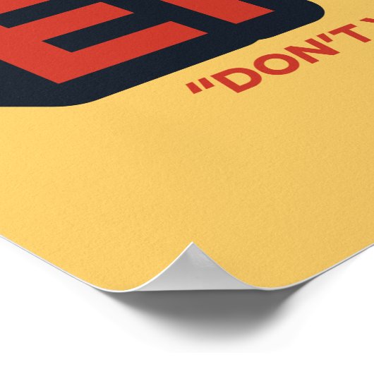 Ted Lasso | Roy Kent Effect Typografie Grafisch Poster (Hoek)