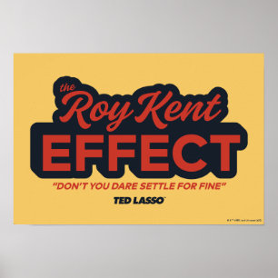 Ted Lasso   Roy Kent Effect Typografie Grafisch Poster