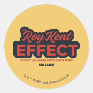 Ted Lasso   Roy Kent Effect Typografie Grafisch Ronde Sticker